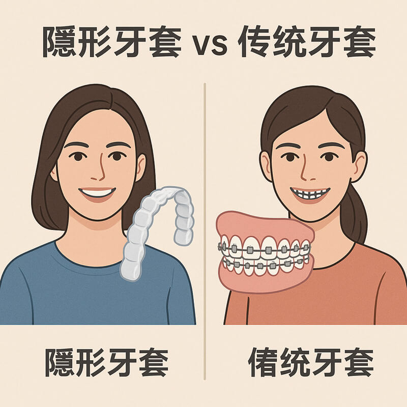 隱形牙套 vs 傳統牙套